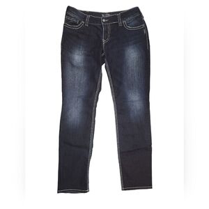33X31 Silver Brand Suki Skinny Jeans